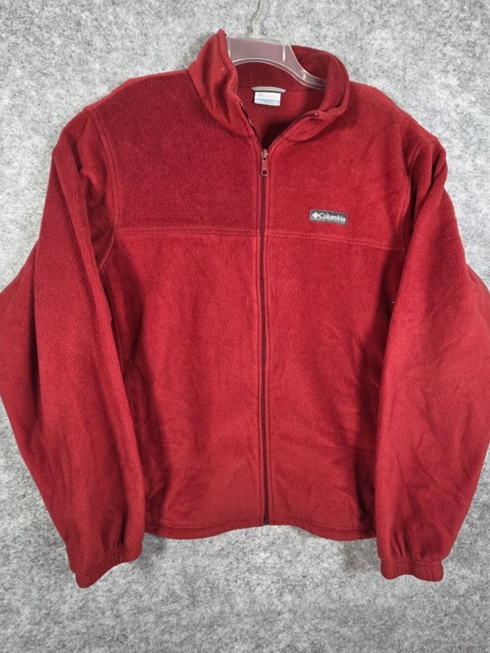 Columbia Men's Zip Up Fleece Jacket Red Size XL